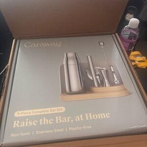 Caraway 9-Piece complete Bar Set in Gray